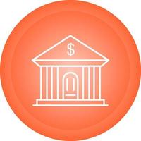 Bank Building Vector Icon