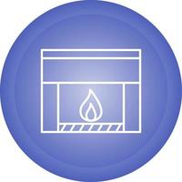 Fireplace Vector Icon