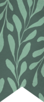 wijnoogst plakboek bloemen bladwijzer. oud grunge papier etiket voor planner, notitieboekje, logboek png