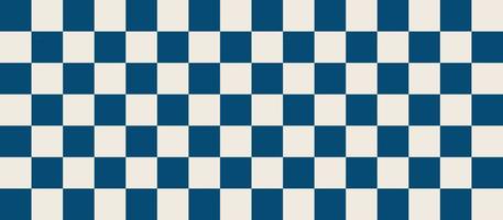 Checkered blue background pattern in retro style vector illustration