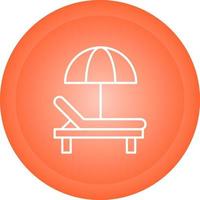 Sunbed Vector Icon