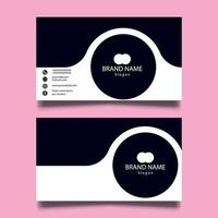 vector abstract elegant business card template design. free business card mockup.