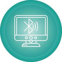 Bluetooth Lcd Vector Icon