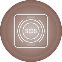 Emergency Button Vector Icon