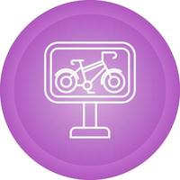 icono de vector de carril bici