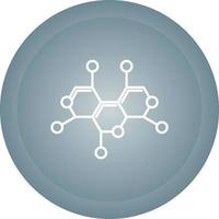 icono de vector de estructura de molécula