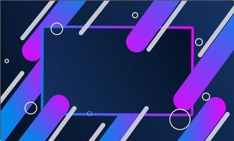 Minimal geometric background. Dynamic shapes composition. vector