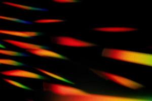 Prism Rainbow Specs on black Background Overlay photo