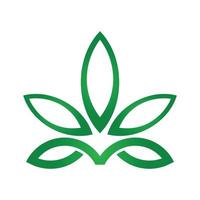 marijuana or cannabis leaf designed in graphic vector format.