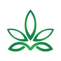 marijuana or cannabis leaf designed in graphic vector format.