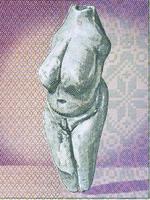 Moravian Venus - old statue from money photo