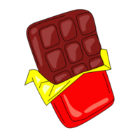 chocola bar icoon. vlak illustratie van chocola bar icoon voor web ontwerp elementen poster of banier van snoep winkel png