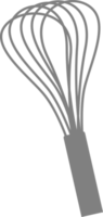 Hand drawn illustration of a whisk. png