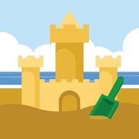 Vector Graphics Of A Castle Made Of Sand