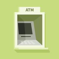 Vector Graphics Of An Automated Teller Machine