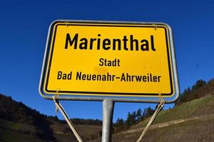 Sign of Marienthal, part of Bad Neuenahr Ahrweiler photo