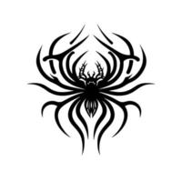 Bold and intricate spider tattoo design template in vector format. Perfect for tattoo artists, enthusiasts, and Halloween-themed designs.