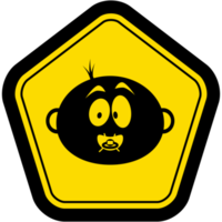 Sticker Baby In Car Warning Safety Protection Sign Symbol png