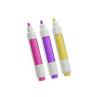 bien art, Marqueurs crayon, 3d icône illustration png