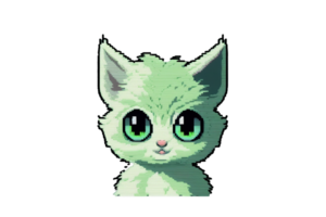 pixel gatto, gatto icona su trasparente sfondo, arte gatto. generativo ai png