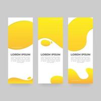 Abstract contemporary vertical banner set vector