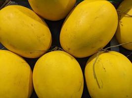 Close up photo of fruit and vegetable on supermarket rack. The photo is suitable to use for fruit and vegetable background and promotion content media.