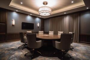 A modern age meeting room area view photo