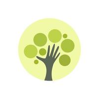 tree plant nature icon logo isolated on white background. vector illustration