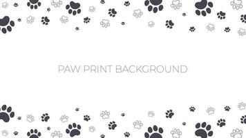 paw print background vector