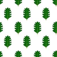 Seamless pattern with green summer leaves. Vector illustration.