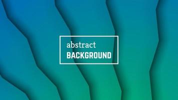 Abstract minimal line geometric background. Green line layer shape for banner, templates, cards. Vector illustration.