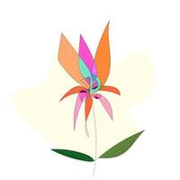 flores de garabato abstractas dibujadas a mano vector