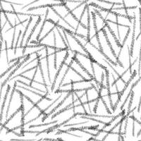 Seamless pattern with black pencil brushstrokes in abstract shapes on white background. Vector illustration