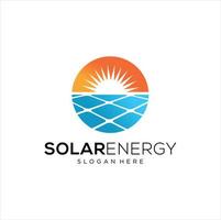 vector de diseños de logotipos de energía solar, logotipo de energía solar