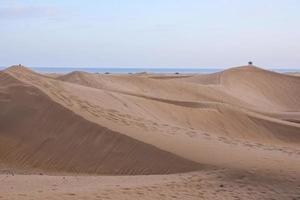 Sand dunes by the sea photo