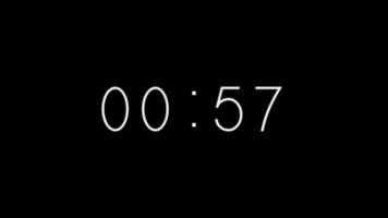 1 Minute Countdown Timer eben Design, 1 Minute Timer, Countdown Timer, Grün Bildschirm Timer, Digital Timer, video