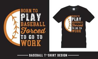 Baseball shirt design, baseball typography vector tshirt design template