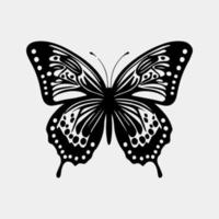 hermosa mariposa vector logo diseño idea aislado