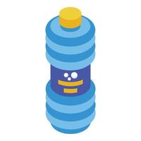Blowing bubbles bottle icon isometric vector. Soap kid vector