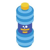 Blowing bubbles bottle icon isometric vector. Soap kid vector