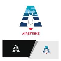 jet logo in letter A vector