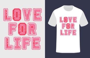 Love Life t shirt typographic design vector