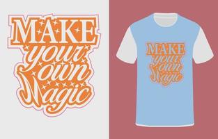 Typographic t shirt design vector