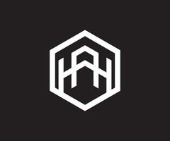Abstract letter HAH logo design. initials HAH logo. creative letter branding professional logo. Real Estate Logo vector