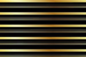 Premium pattern of golden horizontal lines on a black background. vector