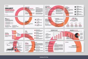 Vector  business powerpoint presentation slides template green color design minimalist business layout template design