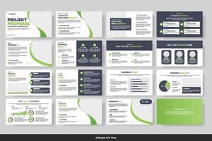 Vector  business powerpoint presentation slides template design minimalist business layout template design