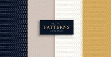 Free vector geometric patterns set in premium colors