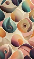 illustration of Creamy colors, seamless textile full-drop repeated surface pattern, repeat patterns, geometric. Abstract background in creamy pastel colors, alcohol ink art photo