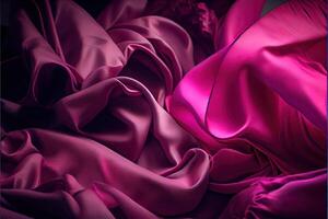 illustration of soft magenta, pink fabric photo